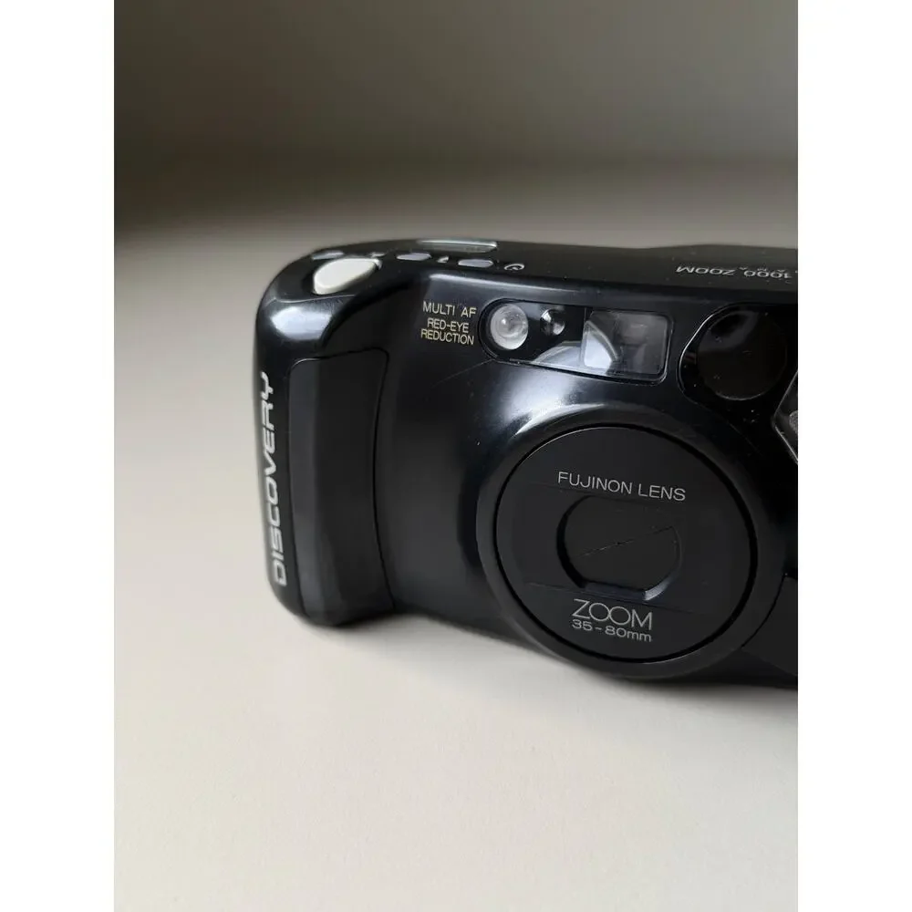 Fuji Discovery 1000 Zoom 35mm Film Camera 35-80mm Zoom Fujifilm 90s Cardia WORKS